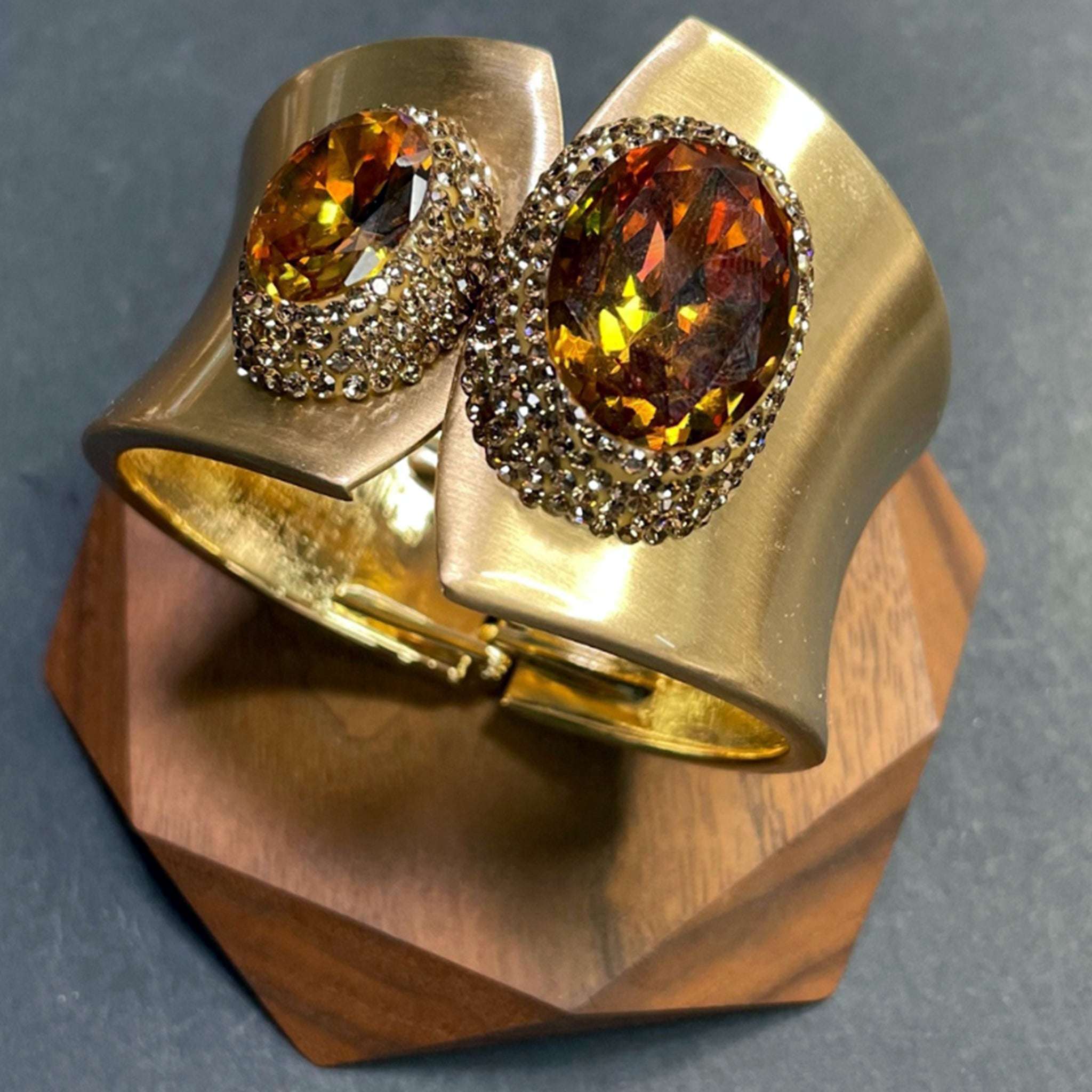 JBR11 Cuff Gemstone Adjustable Bracelet