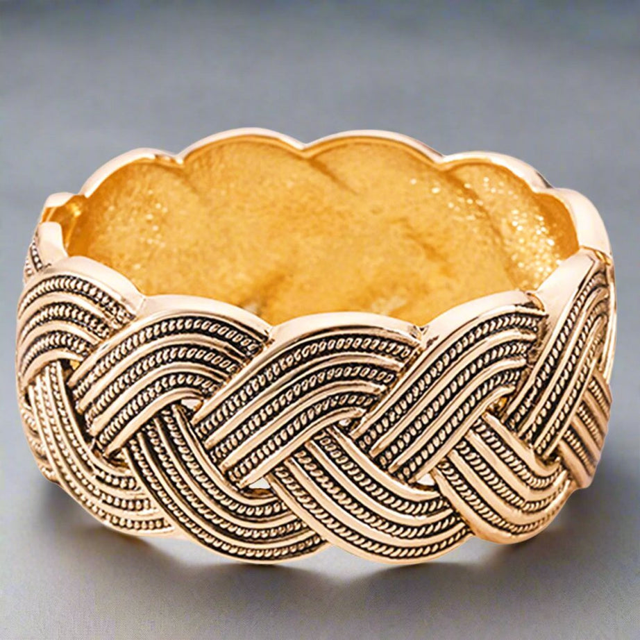 JBR21 Textured Rope Antique Design Bracelet