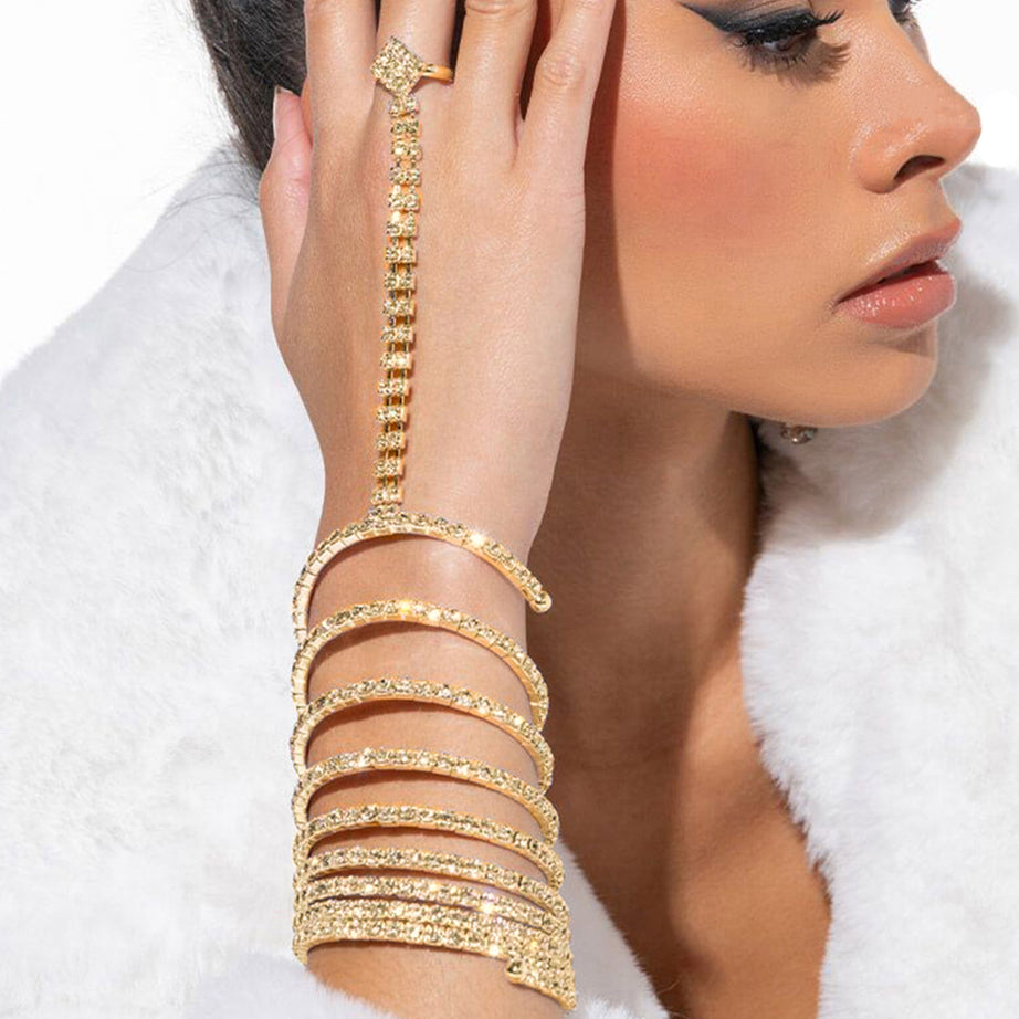 JBR23 Haath Phool / Hand Harness Ring Bracelet
