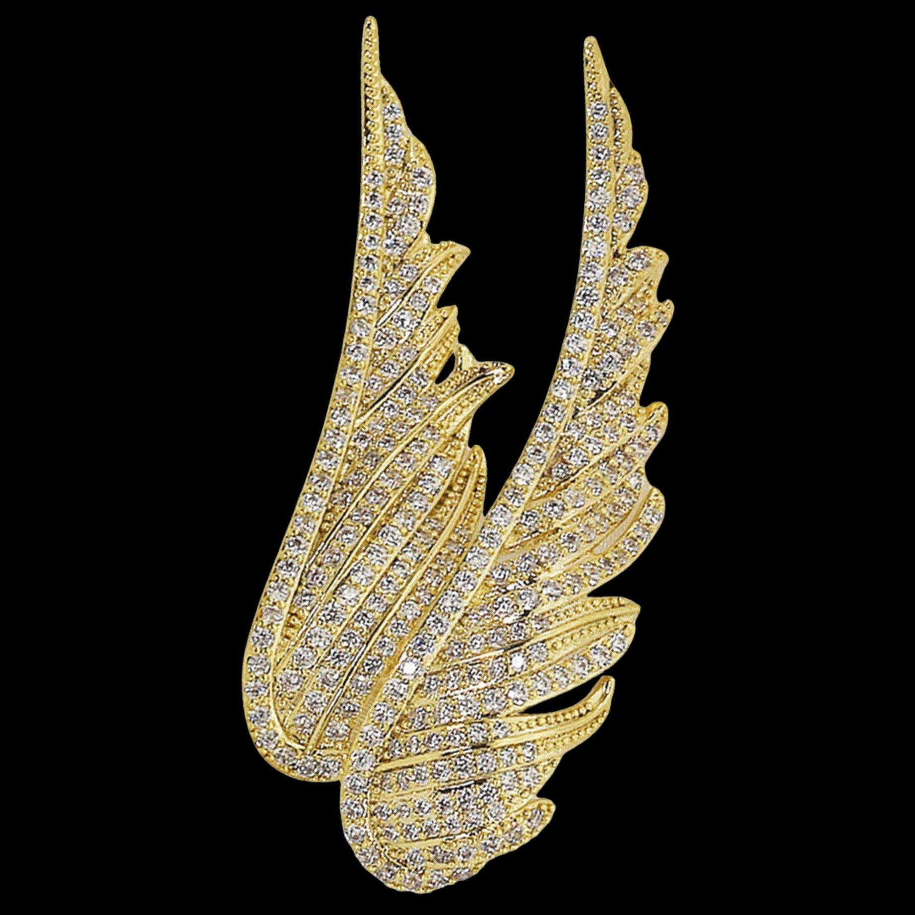 JBRO7 Unisex Feather Motif Brooch