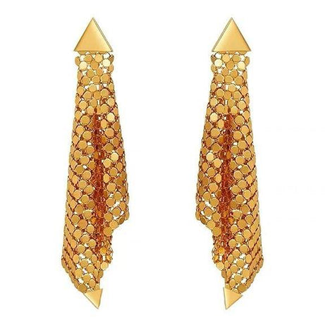 JE26-42 Gold Plated Long Drop Earrings for Her - Gehney