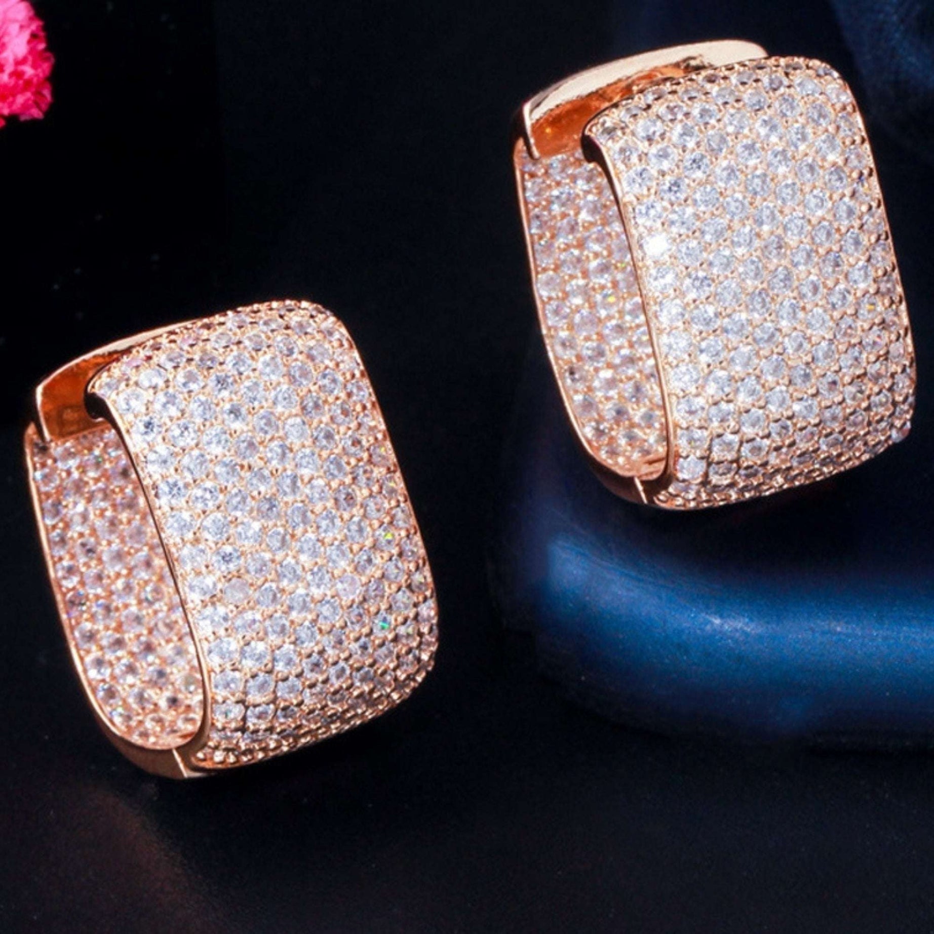JE-9 Zircon Stud Earrings